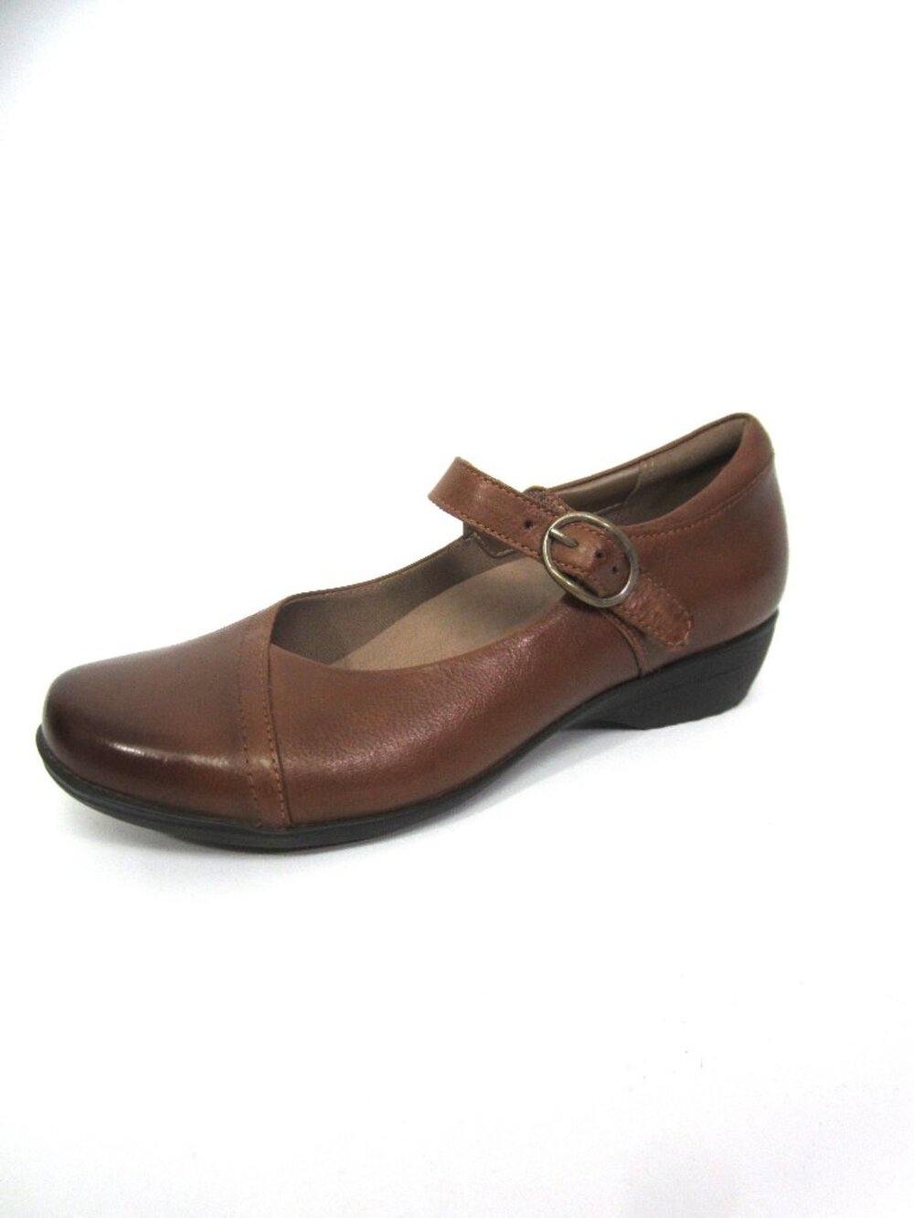 Dansko Fawna Women's Size 36 US 5.5 6 Mary Jane Flats Brown Leather